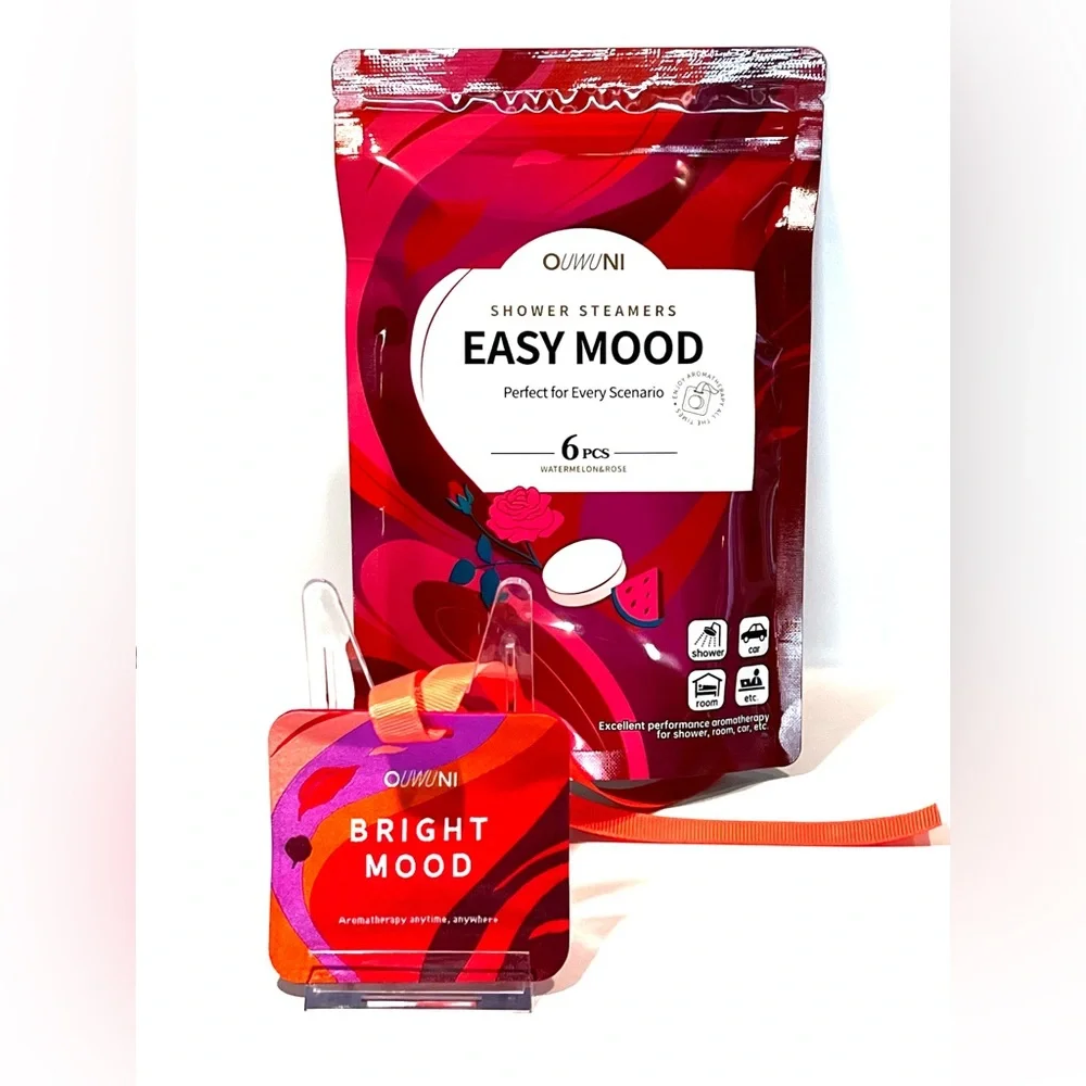 Easy Mood ORGANIC Shower Steamers Rose and Watermelon